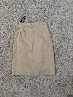 Burberry Beige Tailored Pencil Skirt